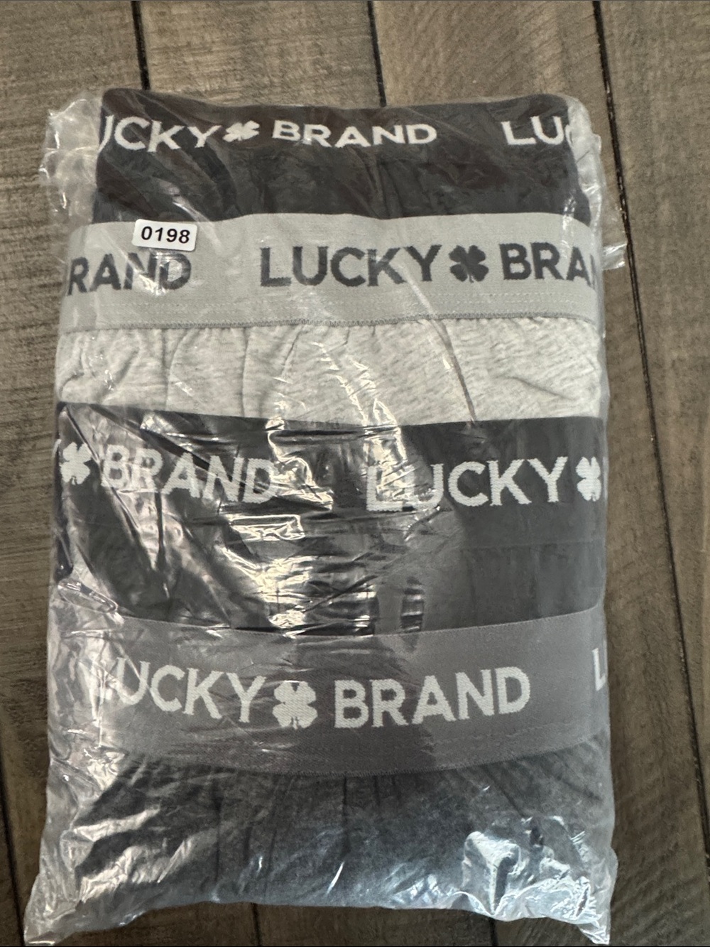 Lucky Brand Men’s Boxer Brief 4-Pack in Black, Light Gray, Charcoal knit XXL